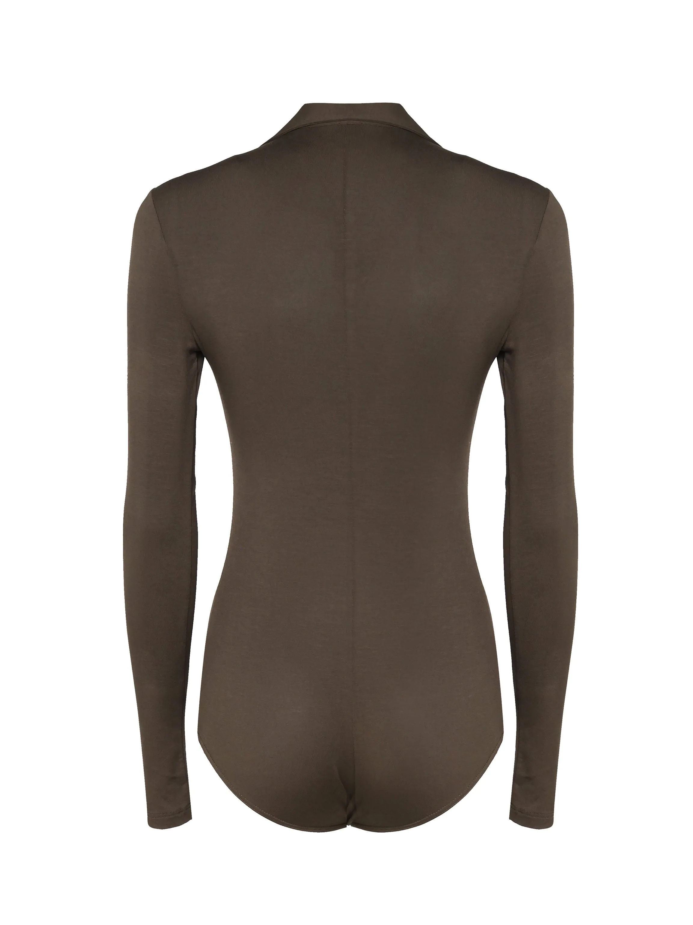 Modal Long Sleeve Polo Bodysuit