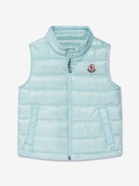 Moncler Enfant Baby Down Padded New Amaury Gilet in Blue