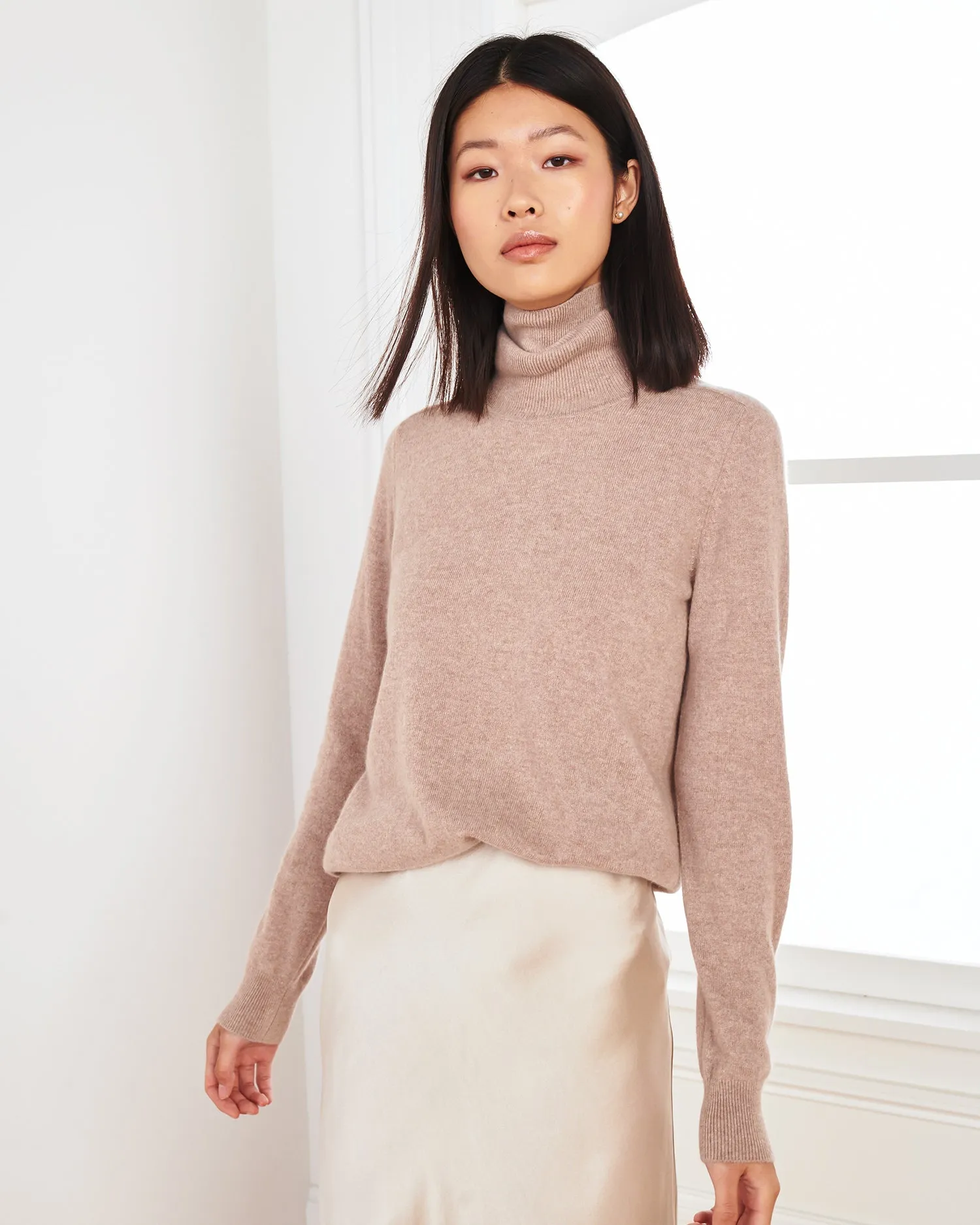 Mongolian Cashmere Turtleneck Sweater