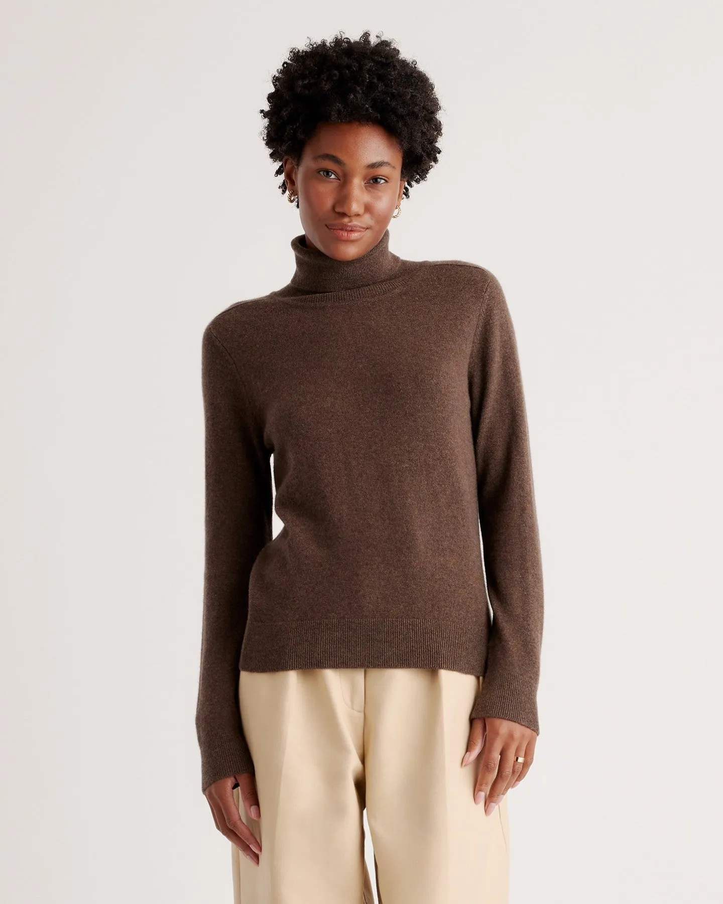 Mongolian Cashmere Turtleneck Sweater