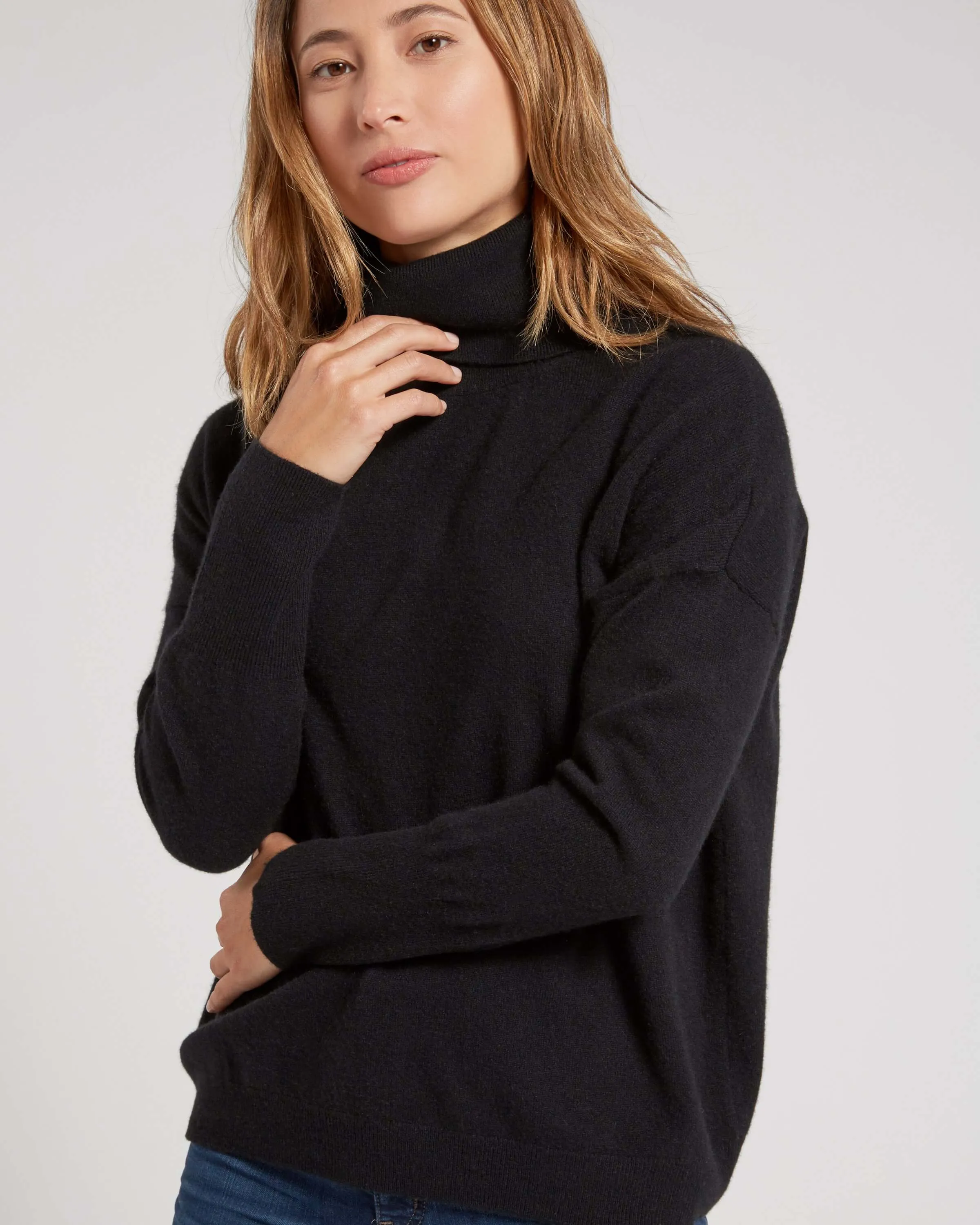 Mongolian Cashmere Turtleneck Sweater