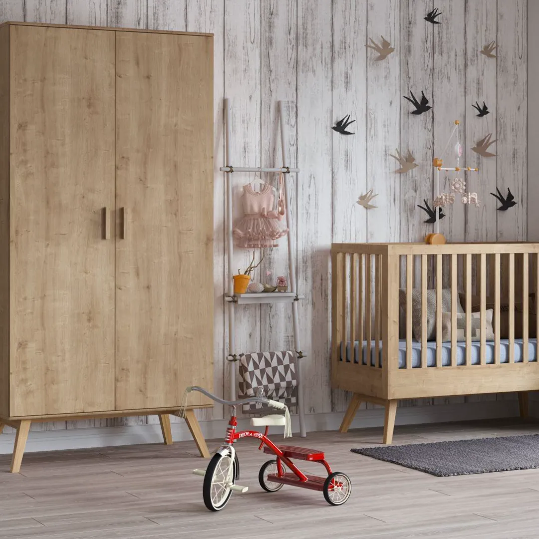 Nautis Two-Door Wardrobe - Oak