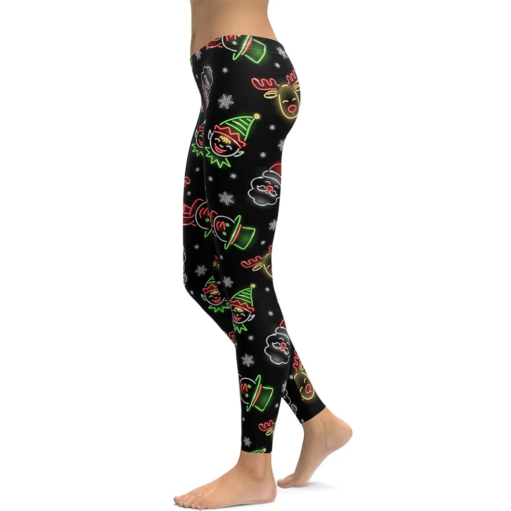 Neon Christmas Leggings