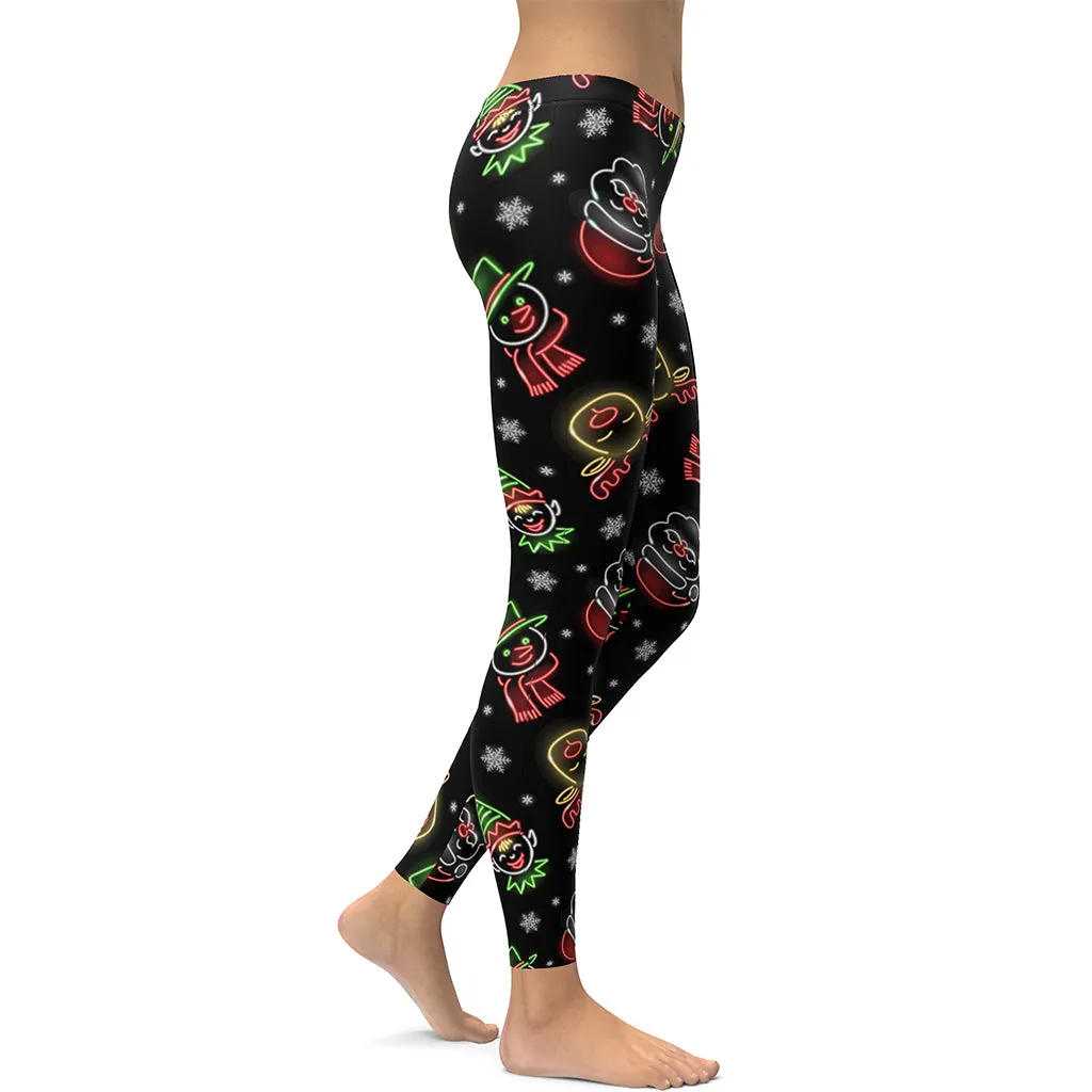 Neon Christmas Leggings