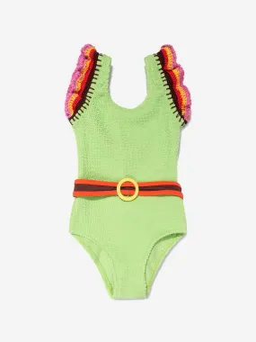 Nessi Byrd Girls Ila Swimsuit in Green