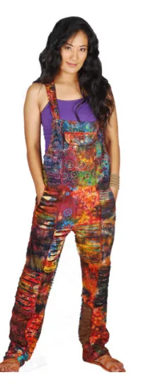 Numbat Tie Dye/Razor Cut Overalls