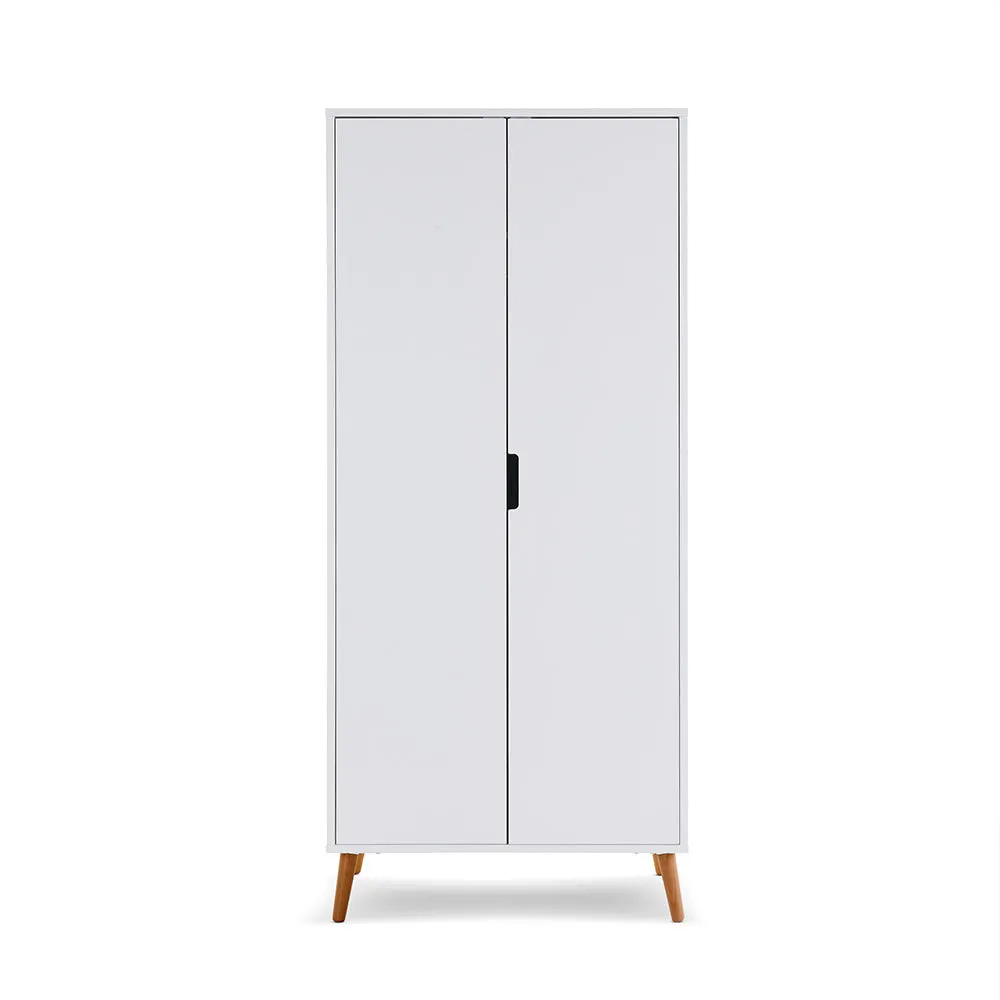 Obaby Maya Wardrobe - White With Natural