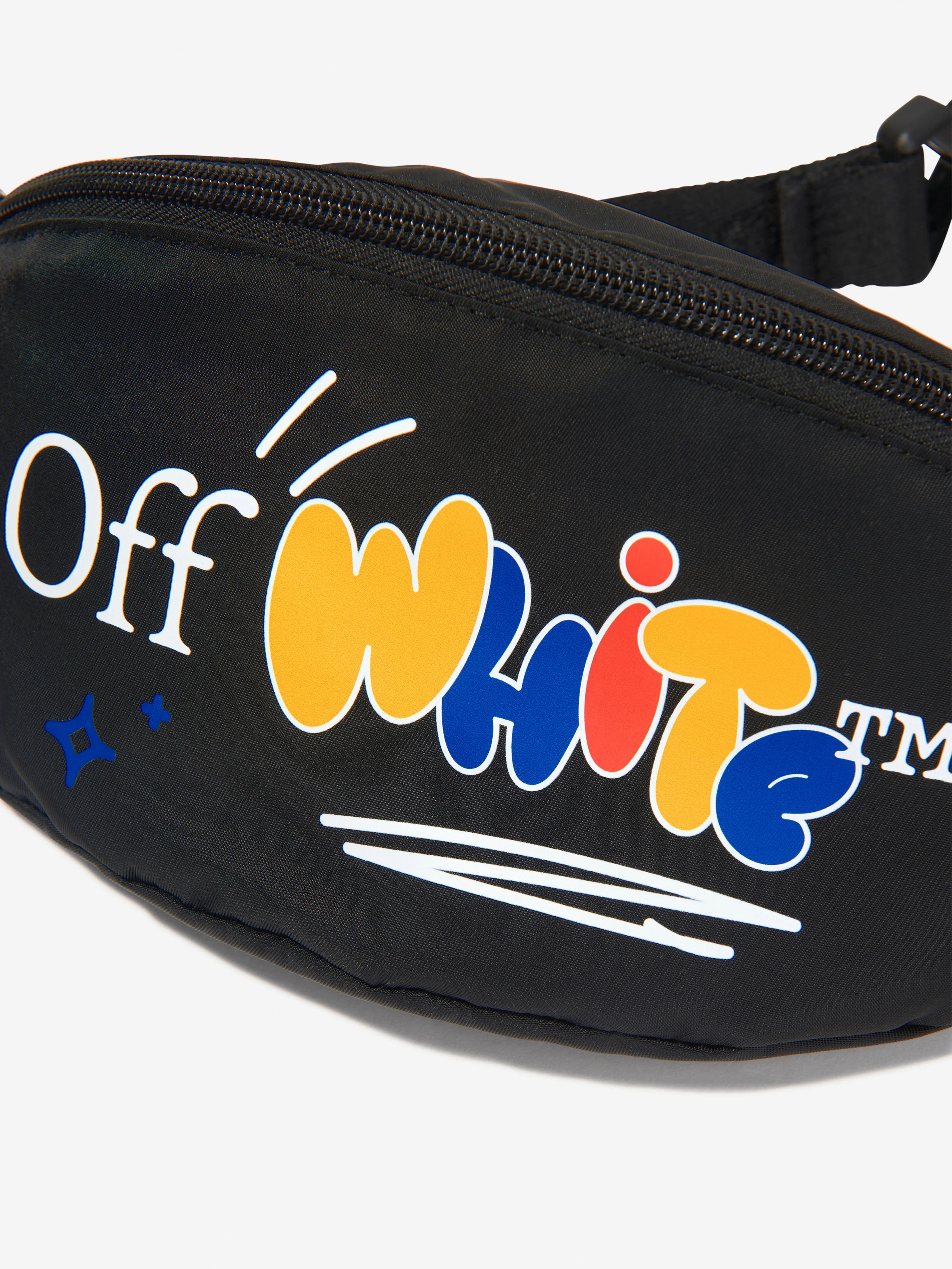 Off-White Kids Funny Belt Bag in Black (27cm)