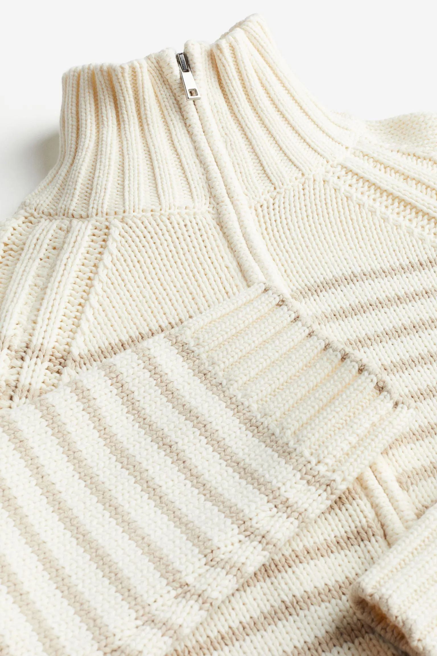 Old Money Half-Zip Neck Oversized Sweater