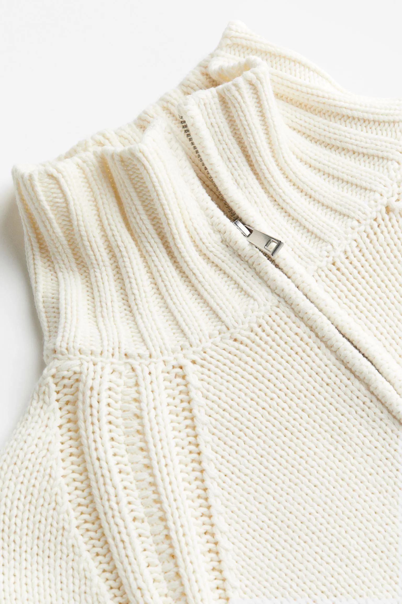 Old Money Half-Zip Neck Oversized Sweater