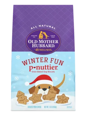 Old Mother Hubbard Winter Fun P-Nuttier Biscuits Baked Dog Treats (16-oz)