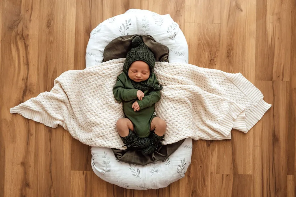 Olive Long Sleeve Bodysuit