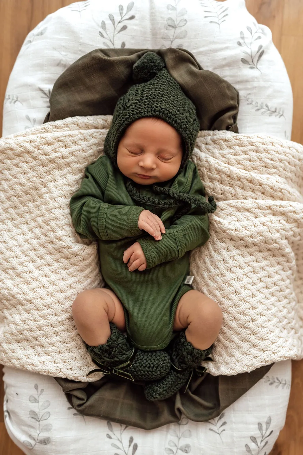 Olive Long Sleeve Bodysuit