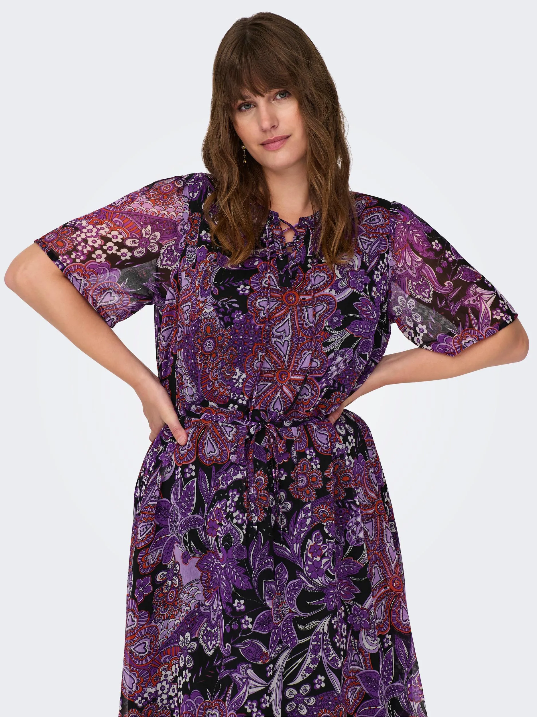 Only Carmakoma Lavender Paisley Dress