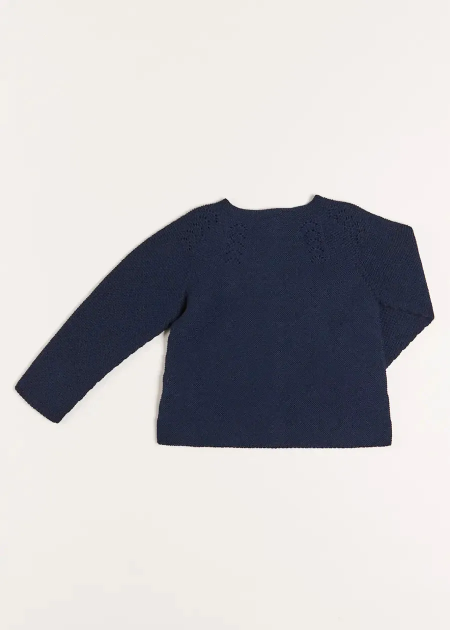 Openwork Cardigan in Navy (6mths-10yrs)