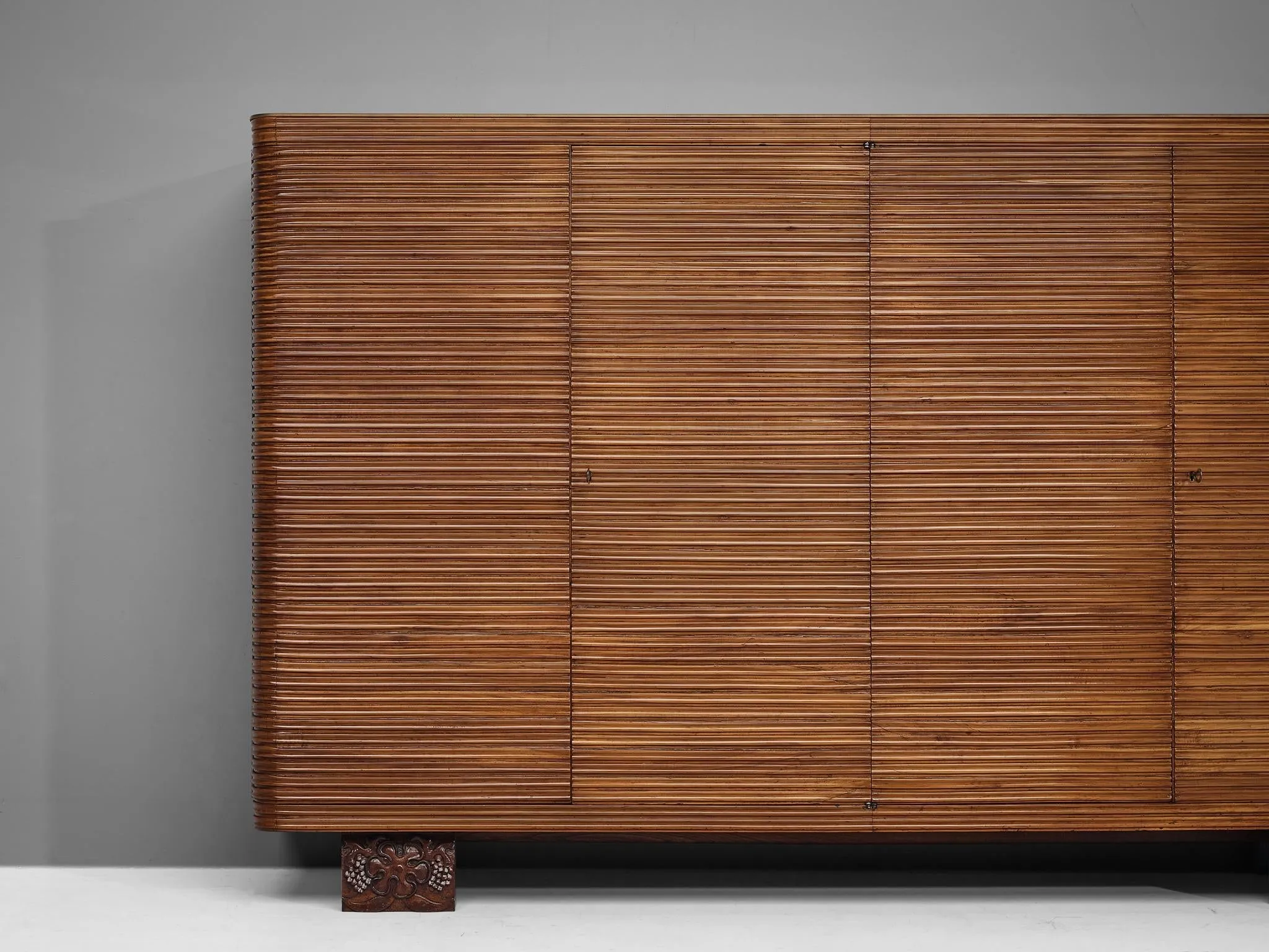 Osvaldo Borsani for Arredamenti Borsani Varedo Highboard in Cherry