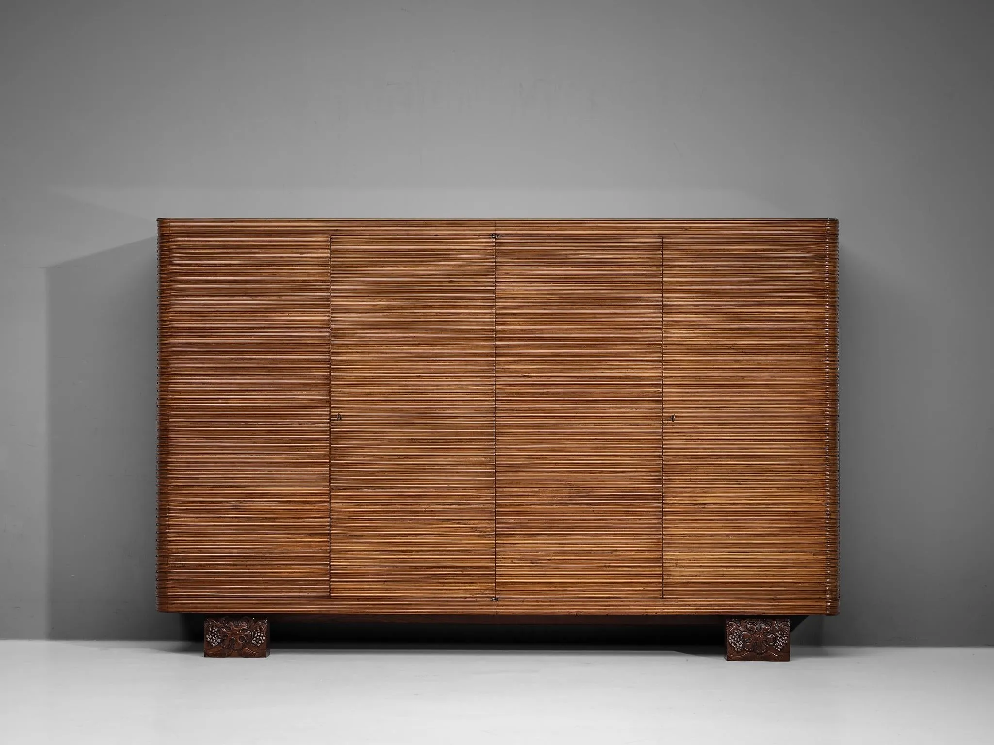 Osvaldo Borsani for Arredamenti Borsani Varedo Highboard in Cherry