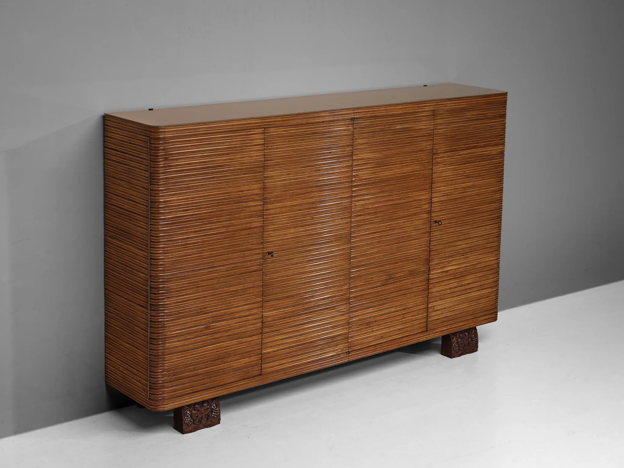 Osvaldo Borsani for Arredamenti Borsani Varedo Highboard in Cherry