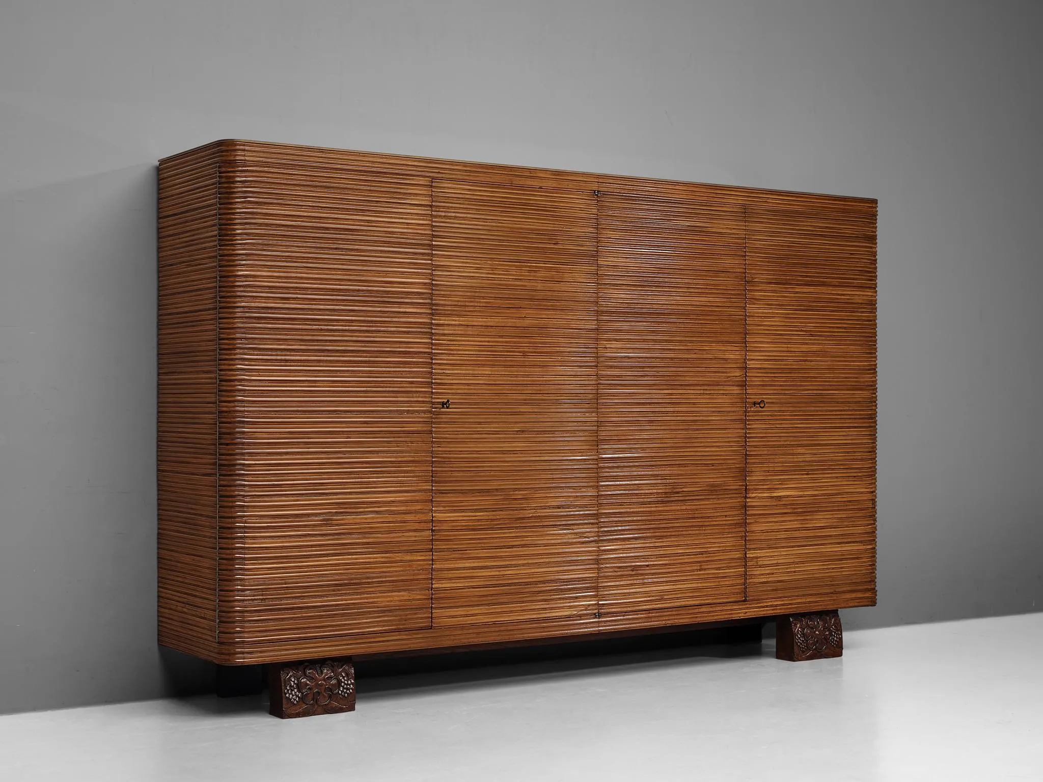 Osvaldo Borsani for Arredamenti Borsani Varedo Highboard in Cherry