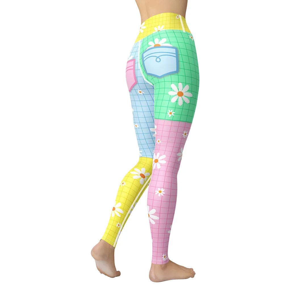 Pastel Patches Yoga Leggings