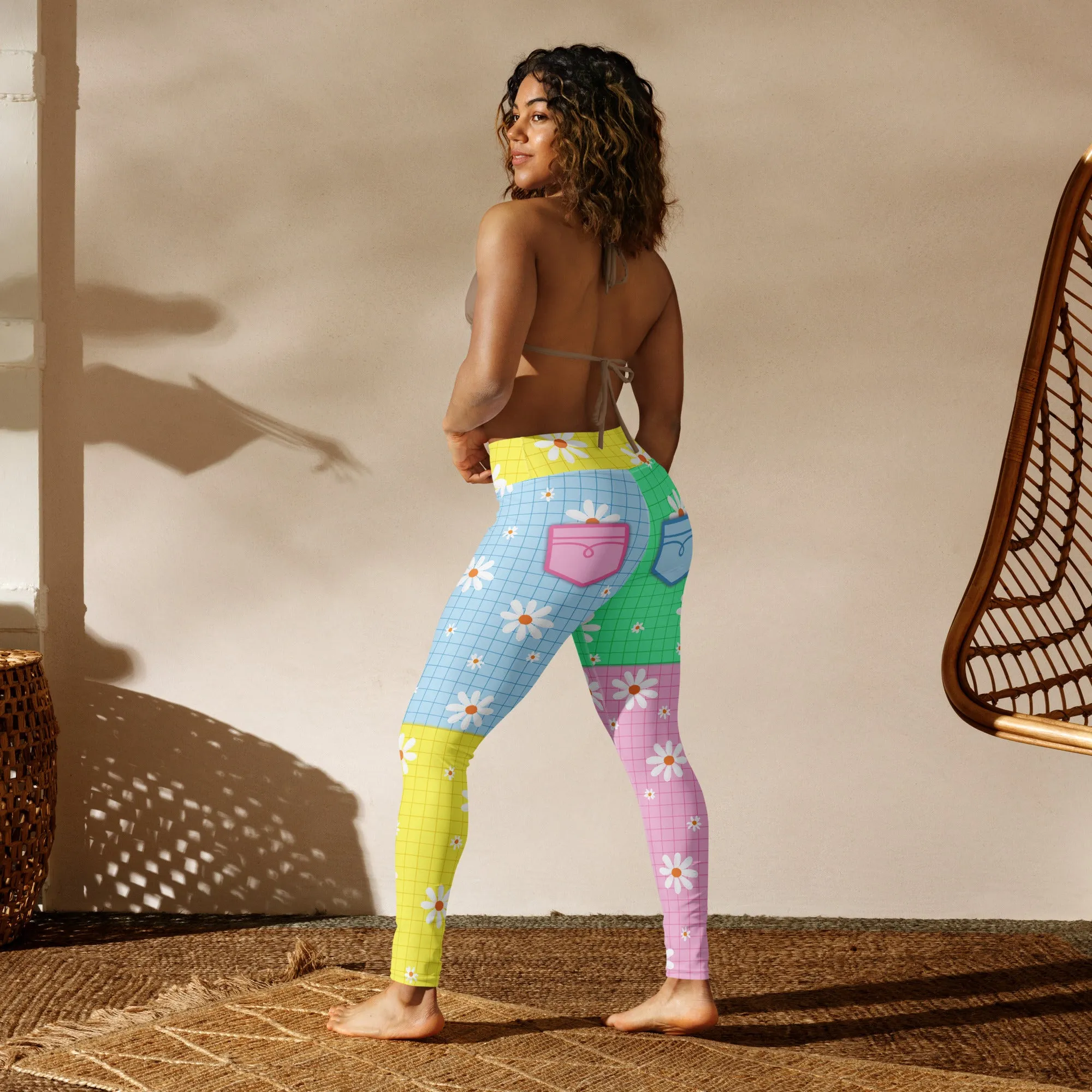 Pastel Patches Yoga Leggings