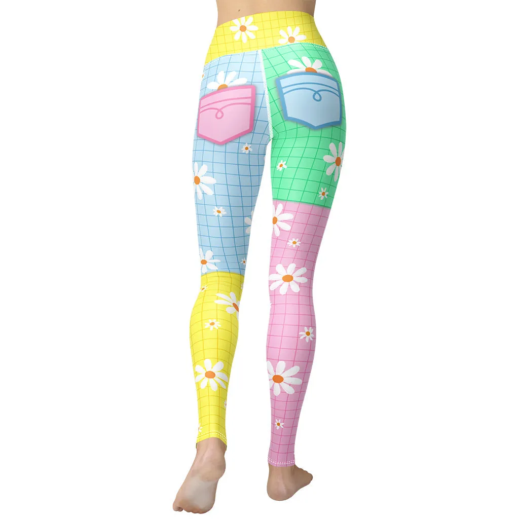 Pastel Patches Yoga Leggings