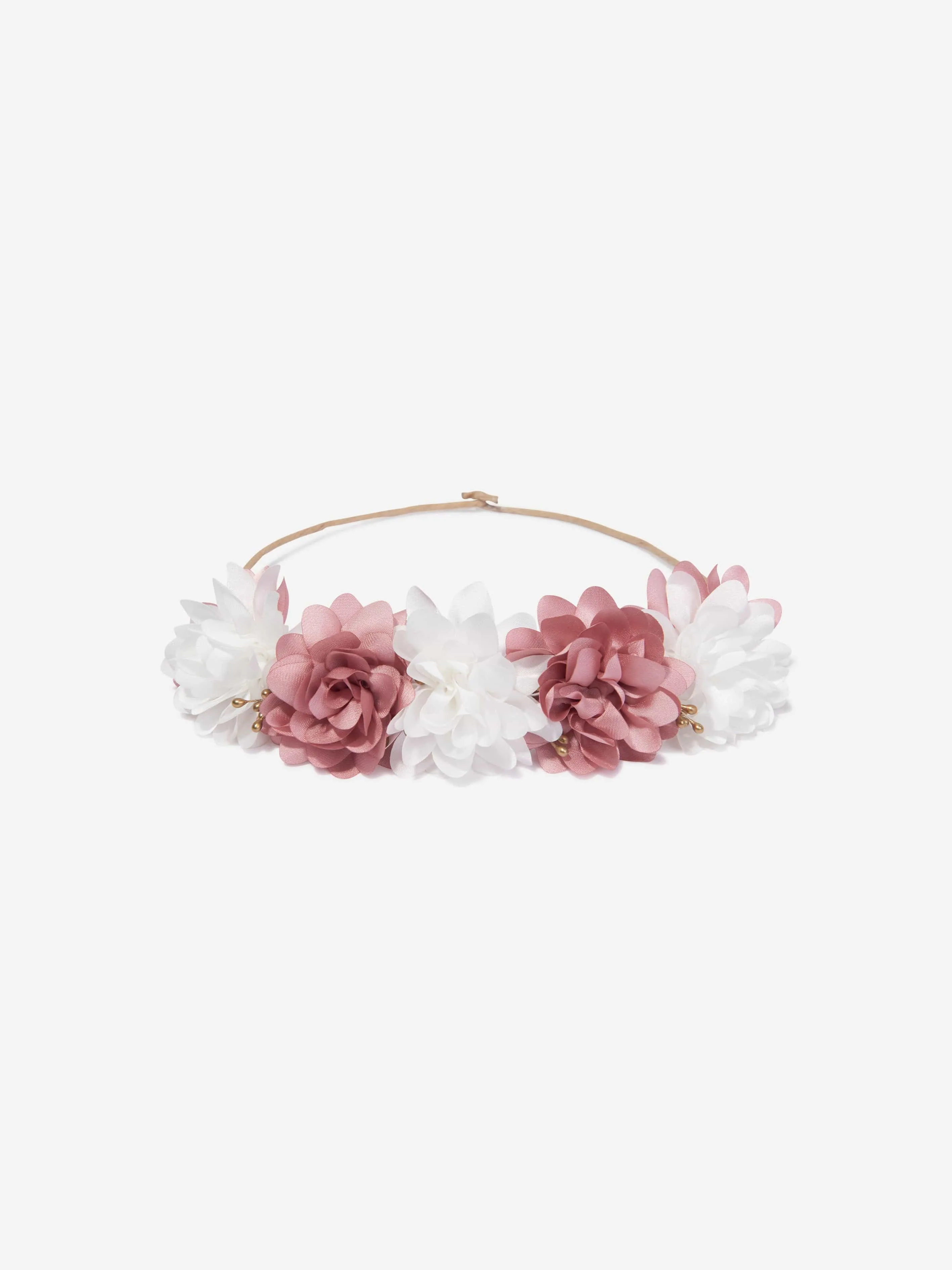 Paz Rodriguez Girls Floral Garland in Pink