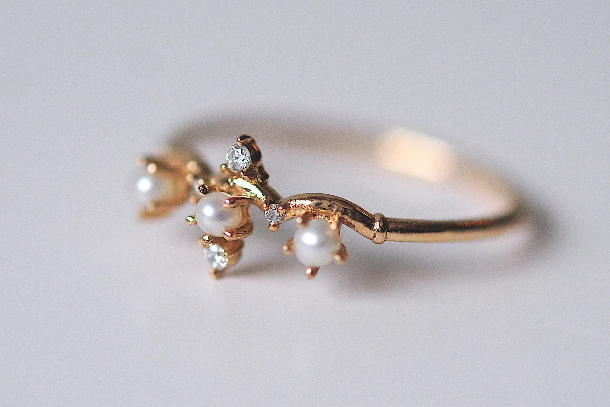 Pearl Winter Waltz Ring