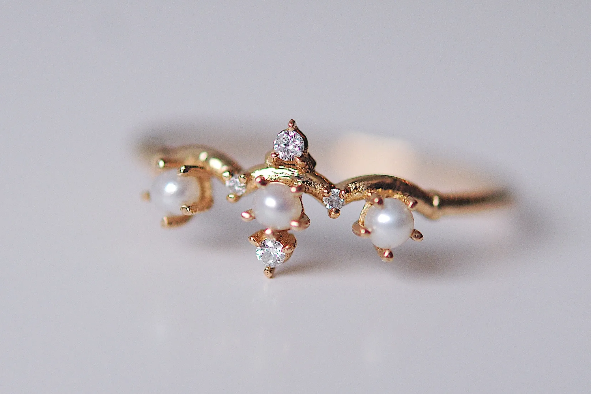 Pearl Winter Waltz Ring