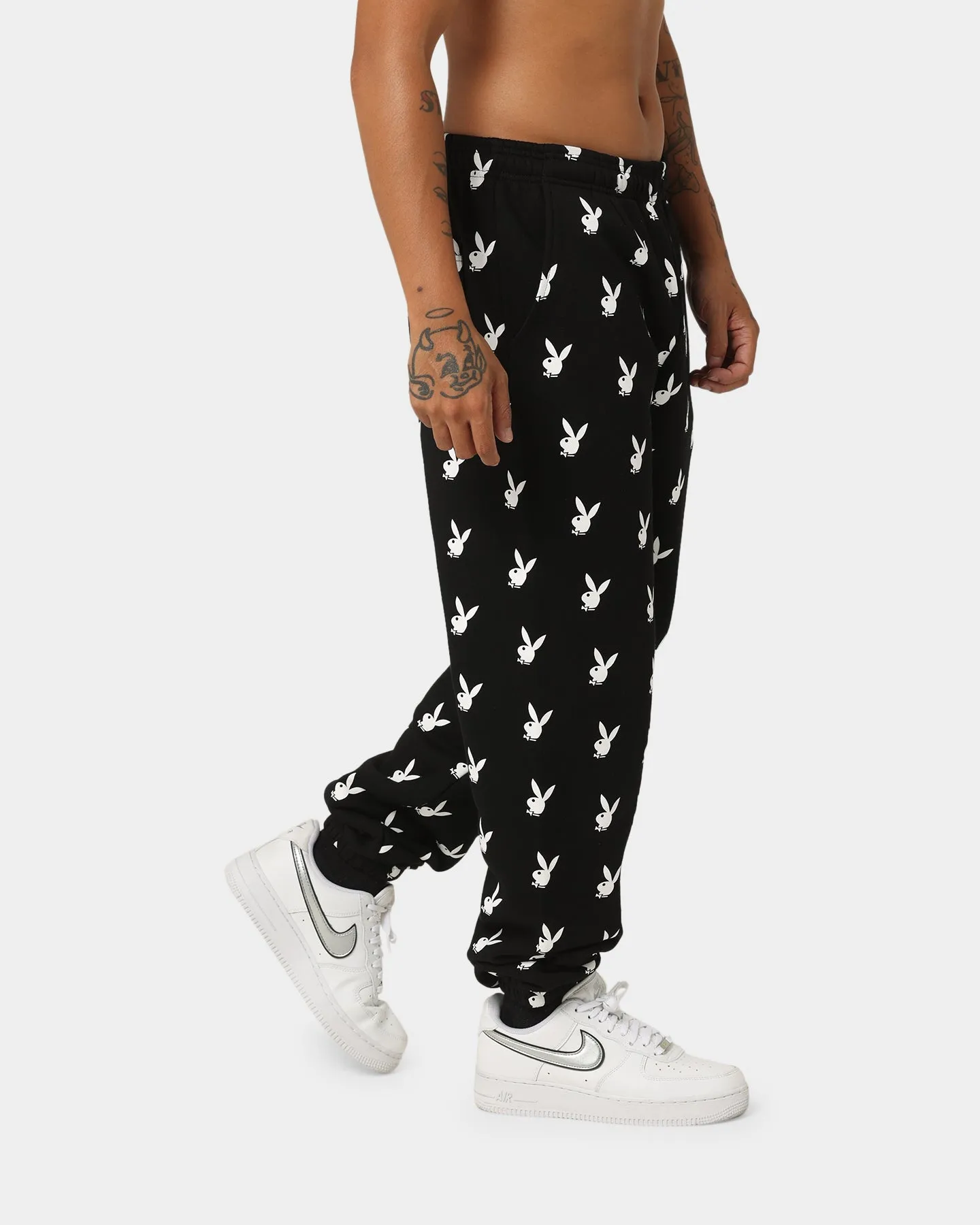 Playboy By CK Players Trackpants Black/White