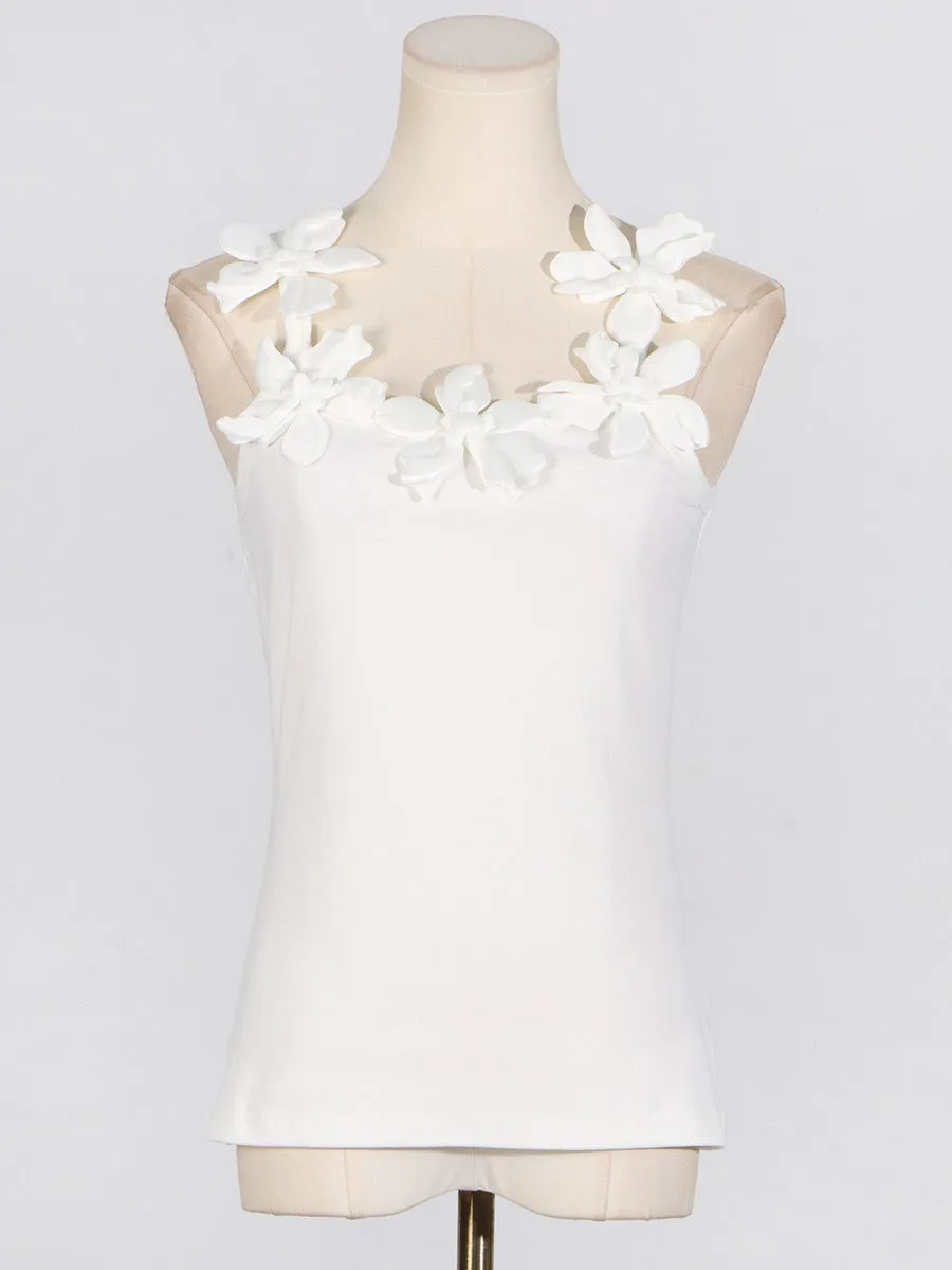 Pre Order:  3D Flower Slim Fit Jersey Top