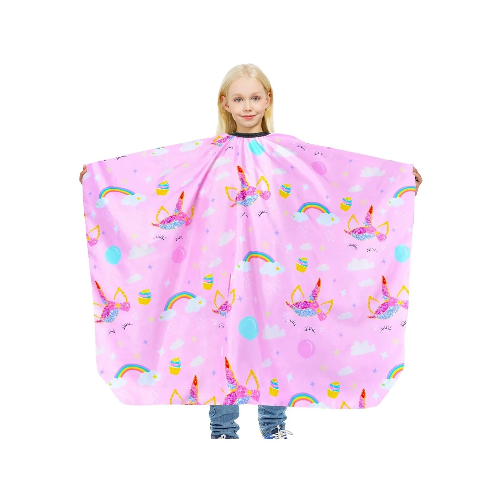 Professional Children Hair Cutting Salon Cape 109 Pinky