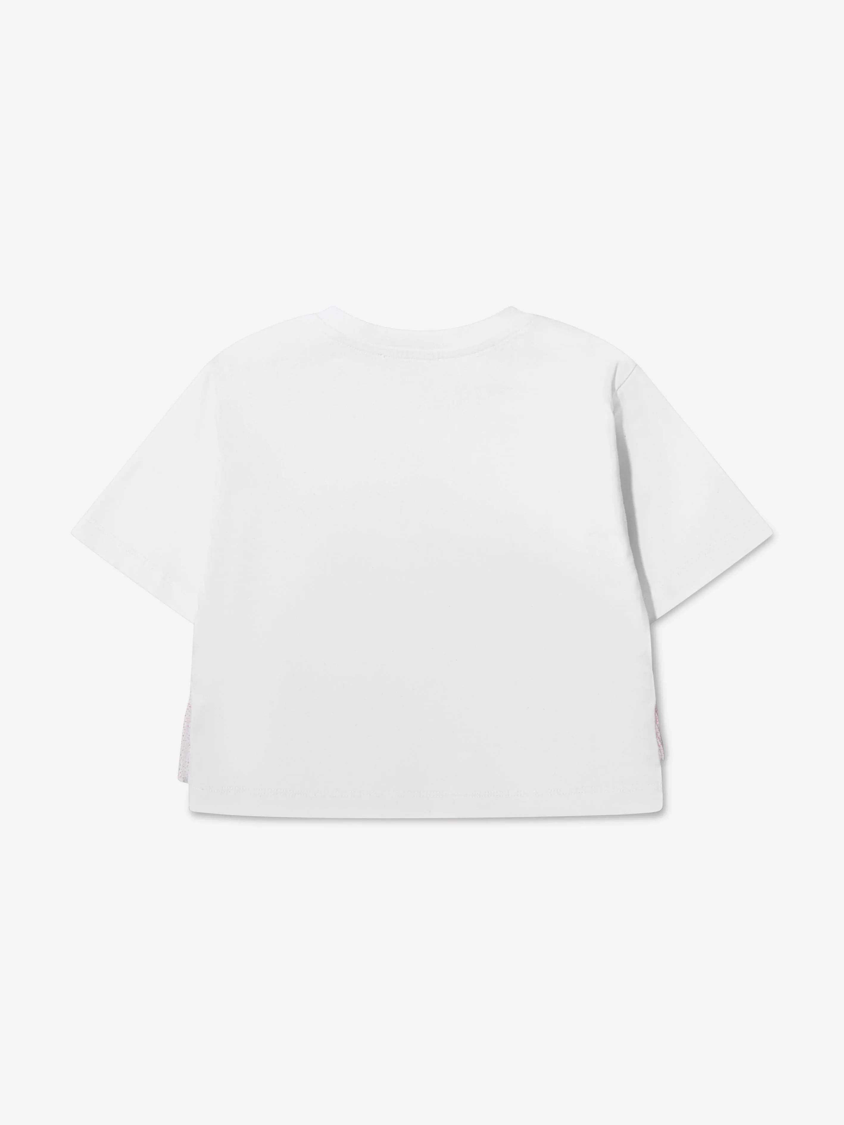 Pucci Girls Ruffle Detail Logo T-Shirt