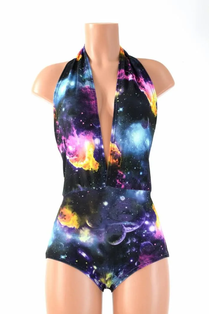 "Josie" Romper in UV Glow Galaxy