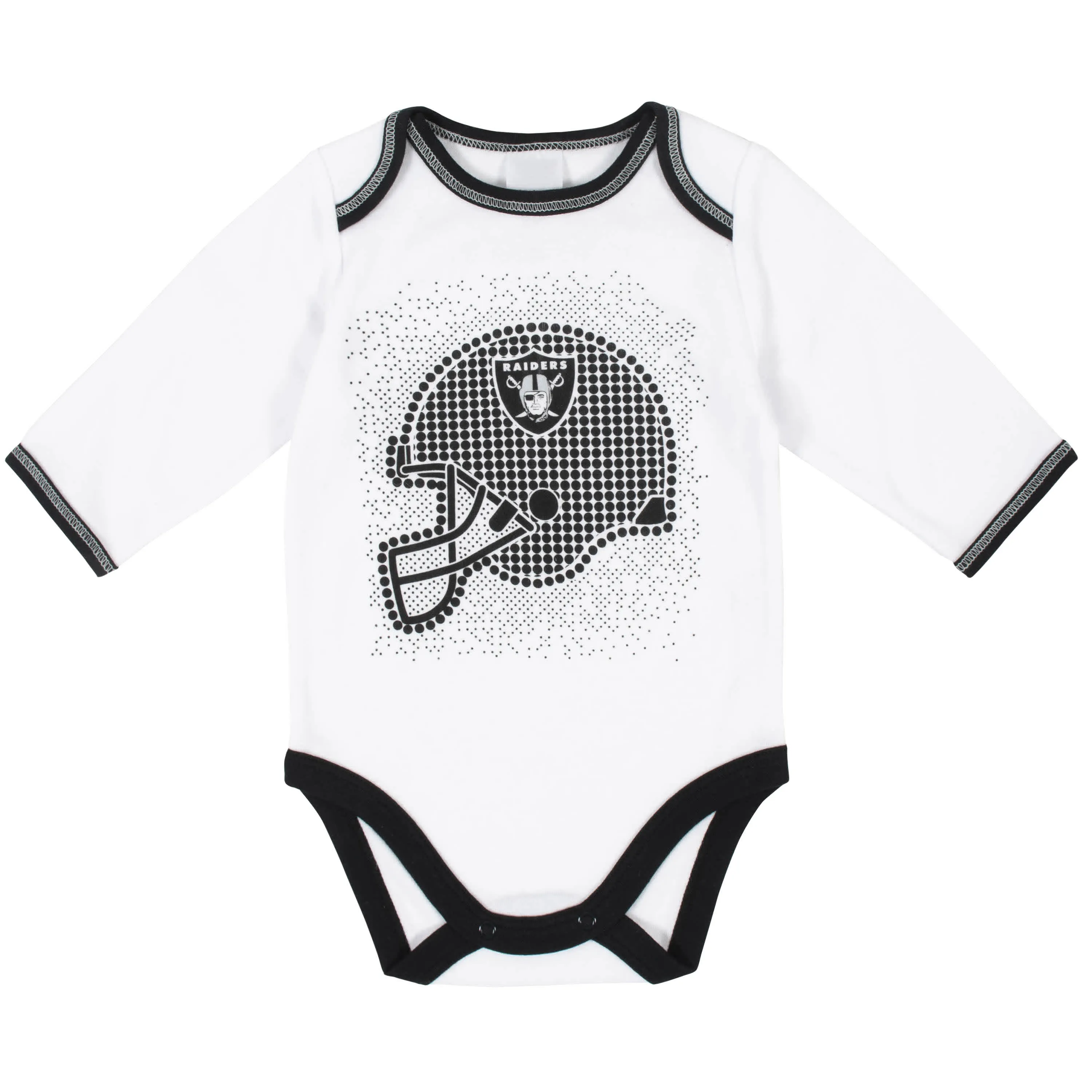 Raiders Baby Boys 3-Piece Bodysuit, Pant, and Cap Set