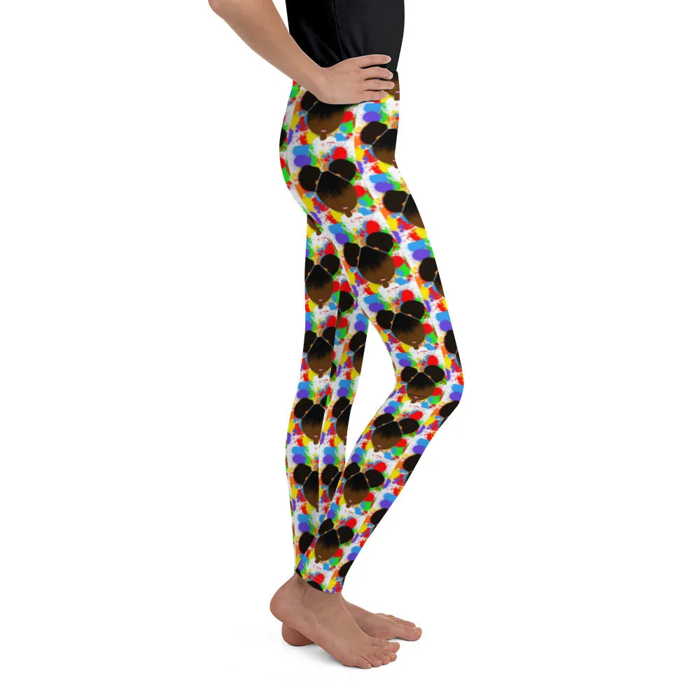 RAINBOW SPLATTER SISTAH Youth Leggings 8-20