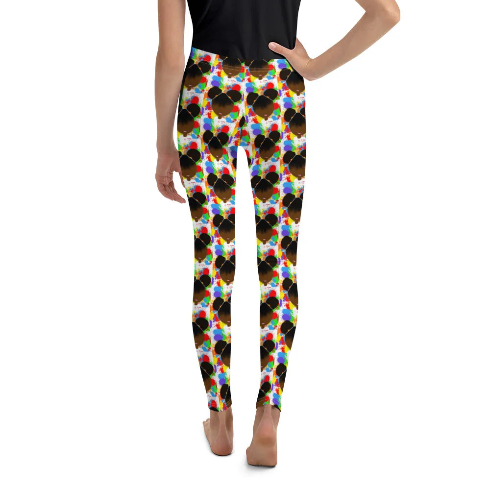 RAINBOW SPLATTER SISTAH Youth Leggings 8-20