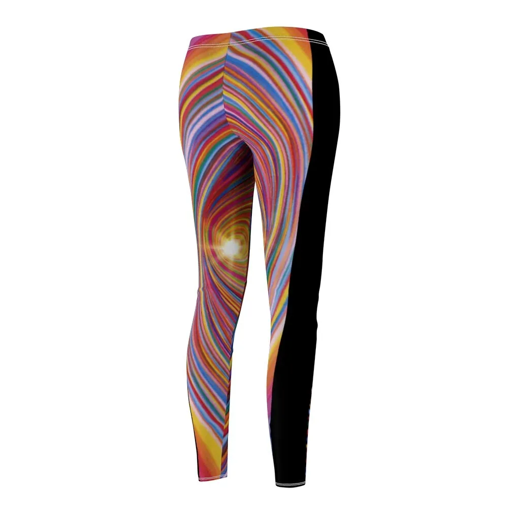 Rainbow Vortex 3D Printed Women&#39;s Stretch Leggings, casual,gym/yoga/lounge wear,  comfortable, chillout wear, Christmas/Thanksgiving Gifts