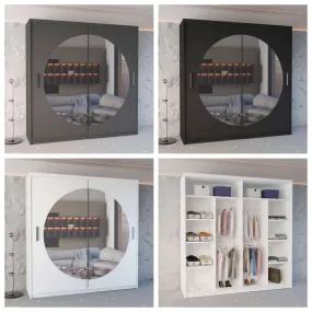 Ringo Sliding Mirror Wardrobe - Versatile and Modern Storage Solution