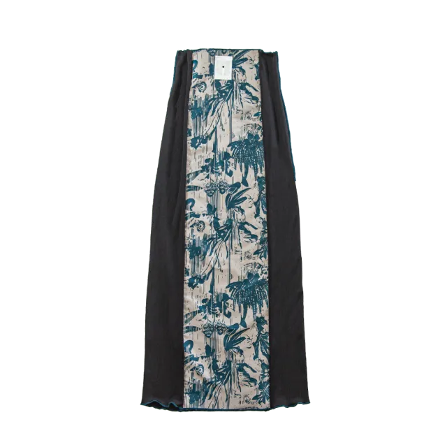 River long skirt / Black 【reversible】