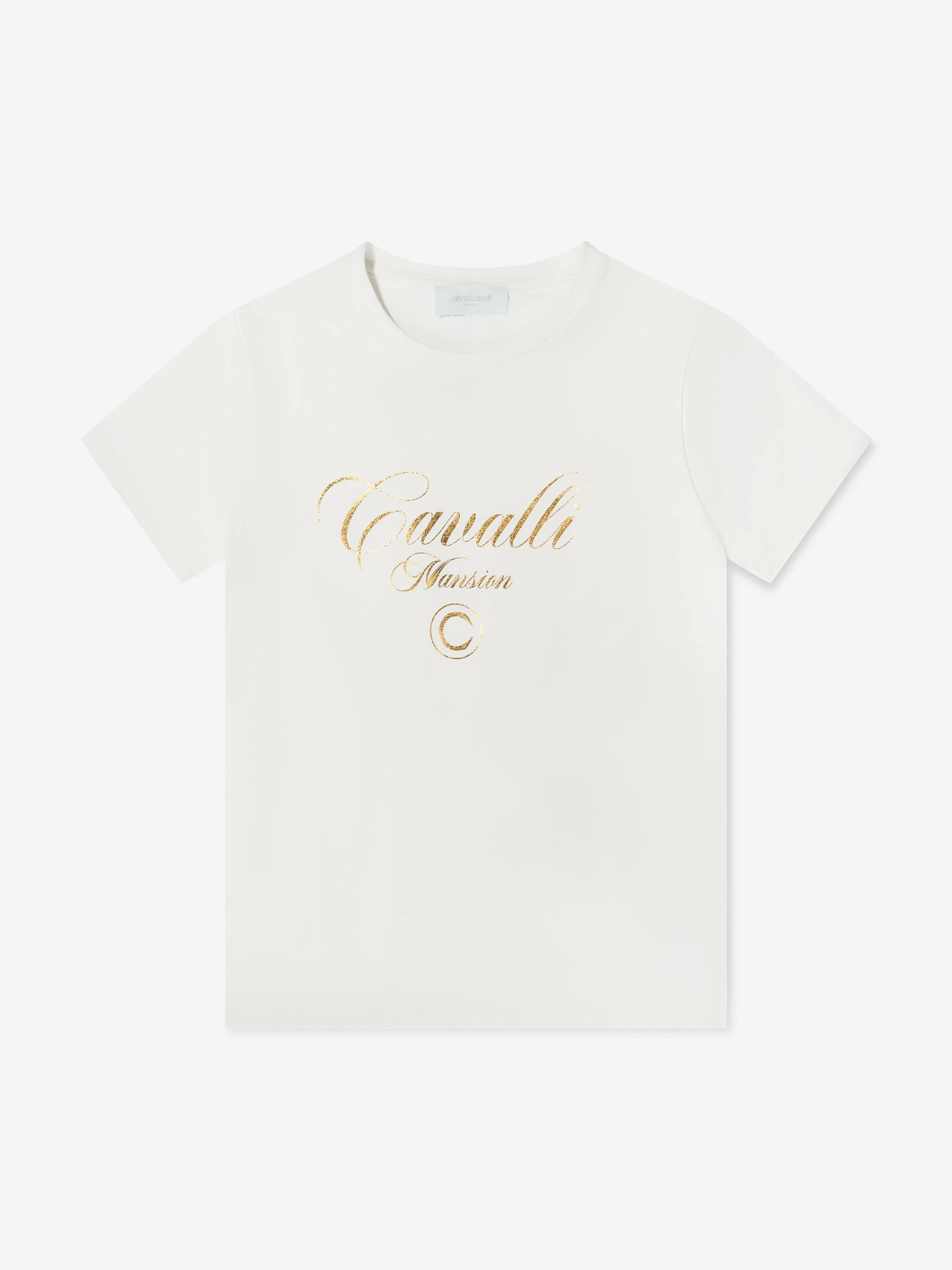 Roberto Cavalli Boys Cotton Logo Print T-Shirt