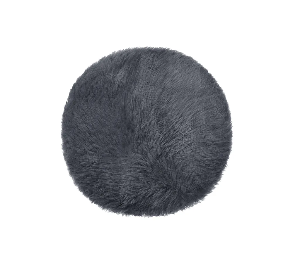 Round Wool Seat Cushion 40Cm X 40Cm