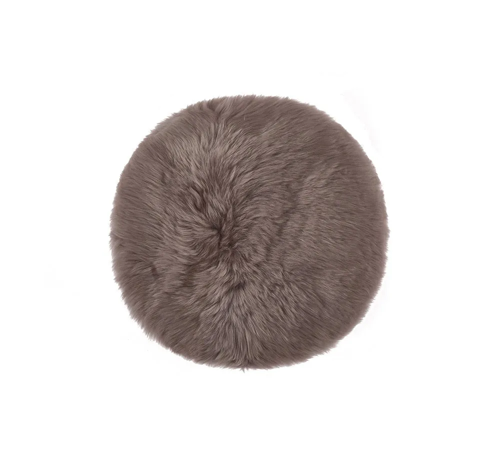 Round Wool Seat Cushion 40Cm X 40Cm