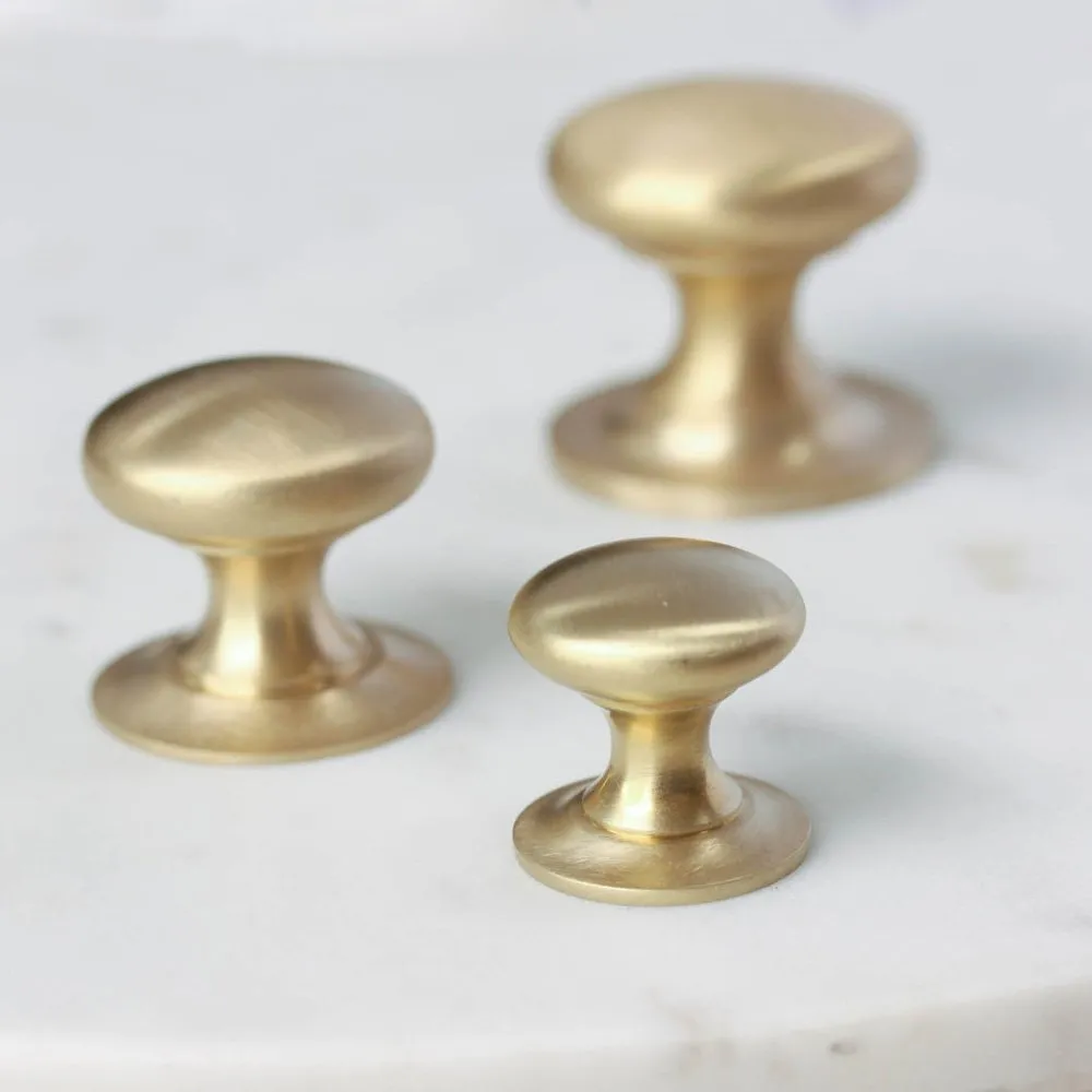 Satin Brass Cabinet Knob