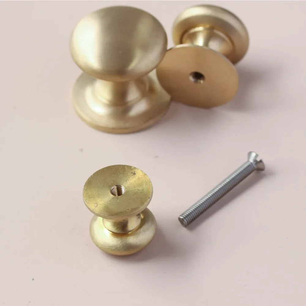 Satin Brass Cabinet Knob