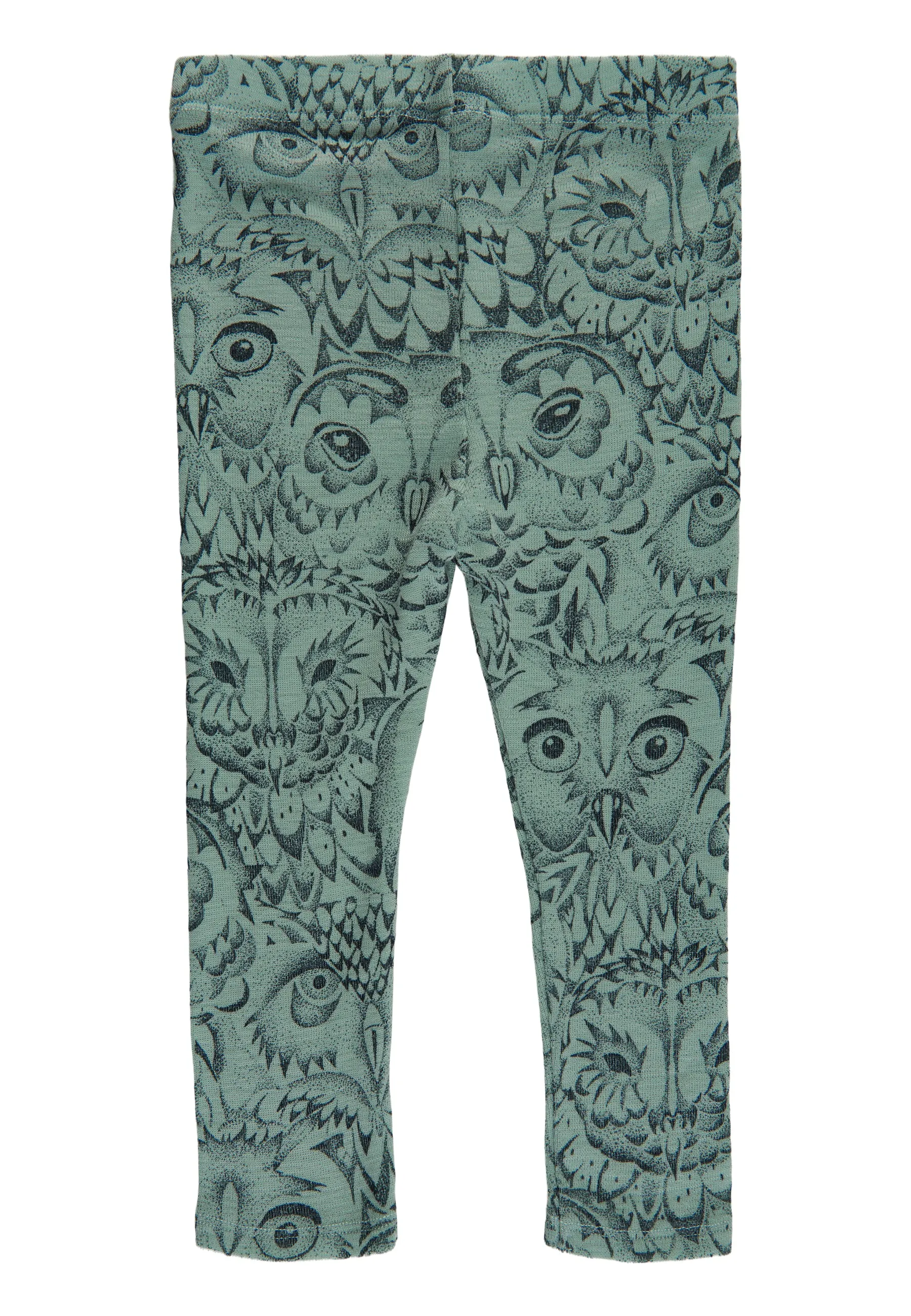 SGBPaula Baby Ugle Uld Leggings - Iceberg Green