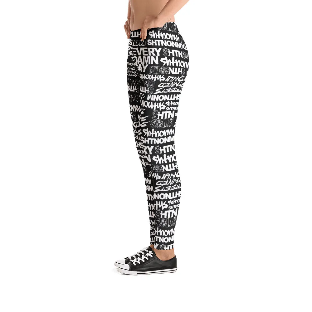 SHTNONM - LEGGINGS (BLACK/RED)