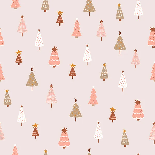 SINGLE NAPKIN - Pastel Christmas Trees