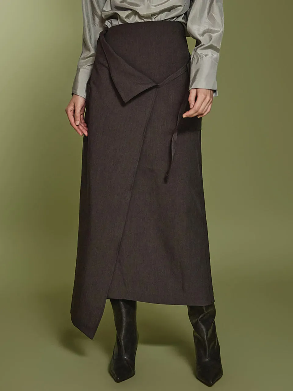 SK2808 Belted Cargo Skirt