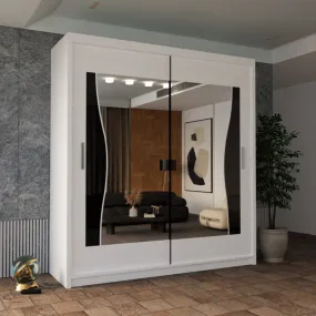 Sleek Sliding Door Wardrobe - Multiple Sizes with Mirror Options